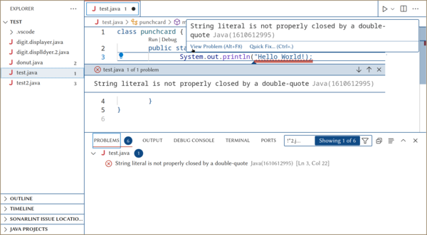 IDE with LSP and quick fix